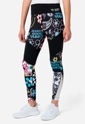 J Sport Ditsy Pieced Print Leggings