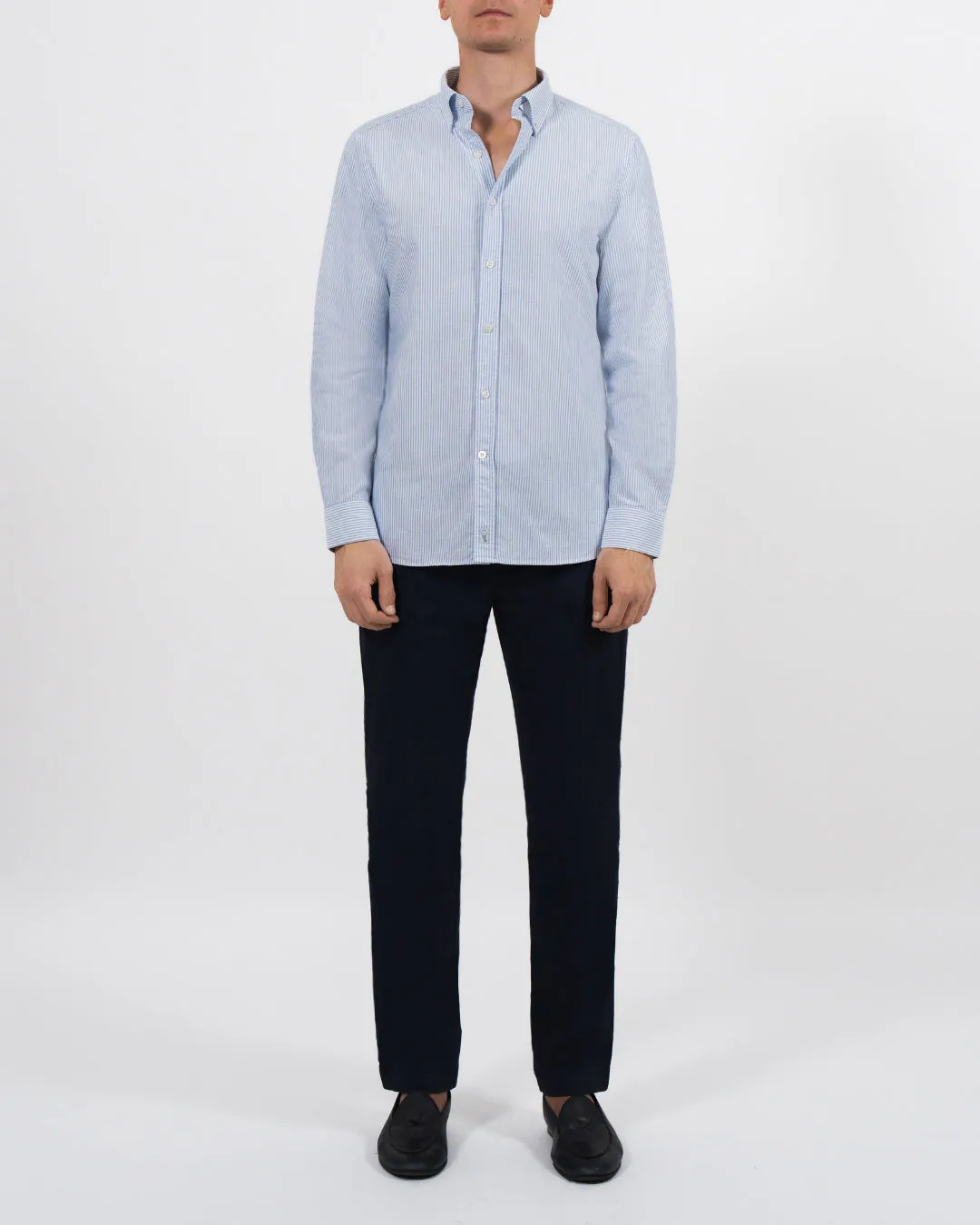 'Le Stripe' Blue Oxford Shirt