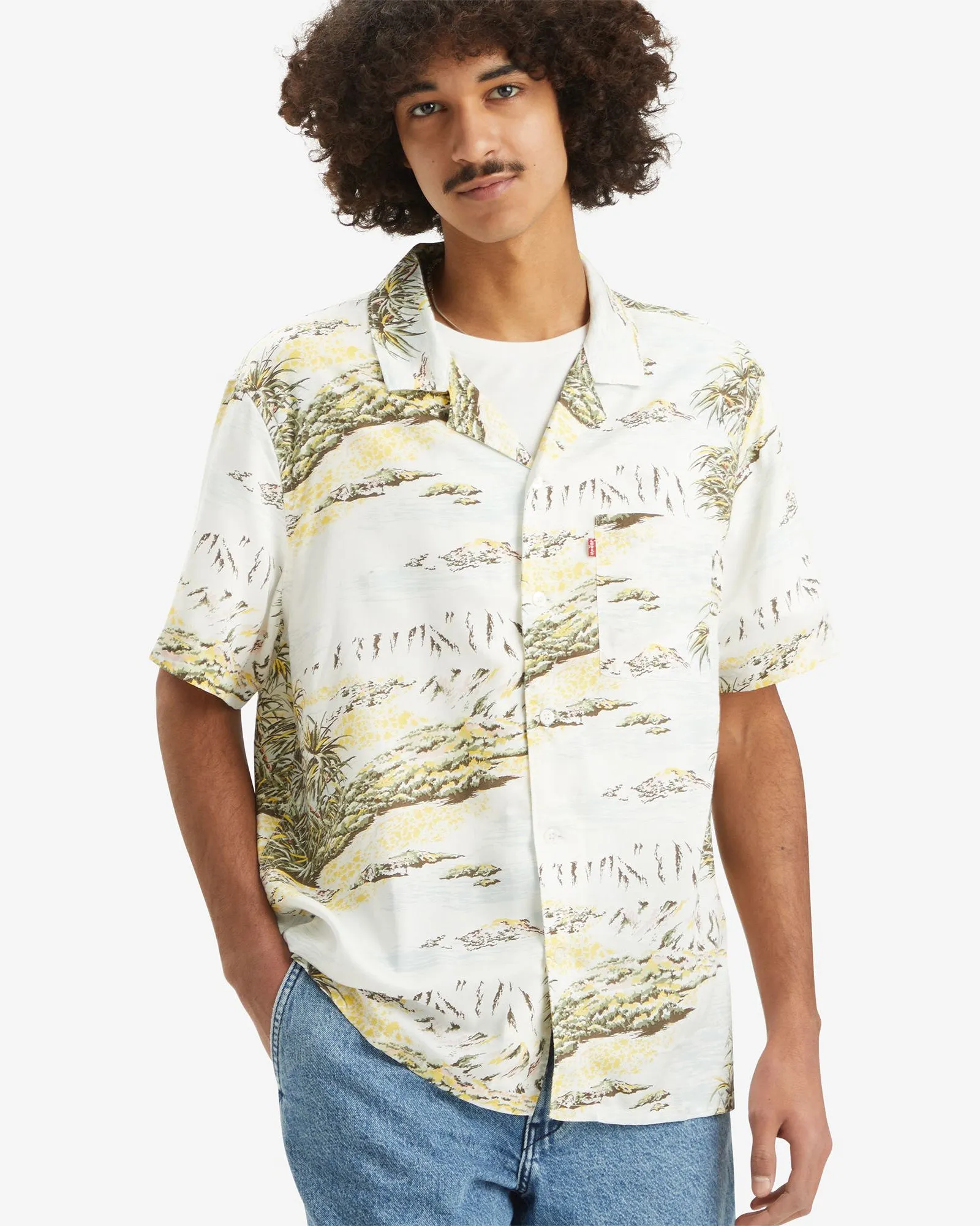 Levi's® Sunset Camp Shirt - Coastal Scenic Egret