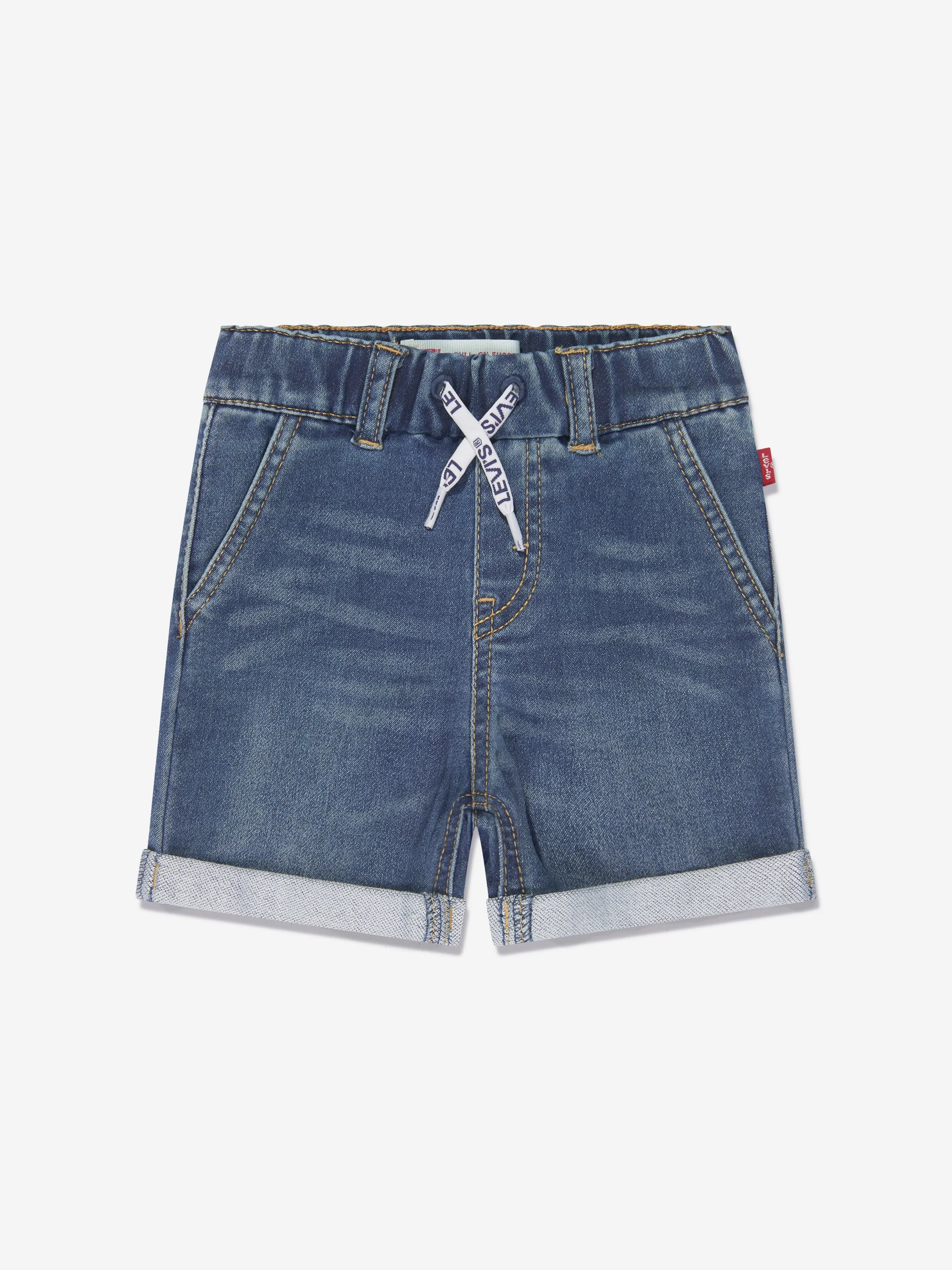 Levi's Wear Baby Boys Dobby Pull On Shorts in Blue