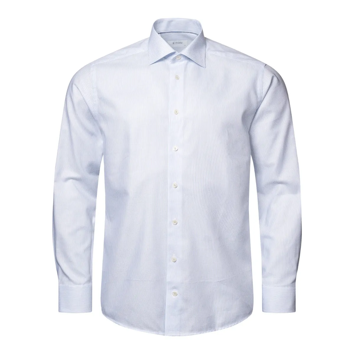 Light Blue Striped Oxford Cotton-Tencel™ Shirt