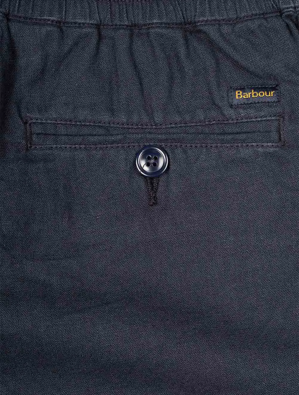 Linen Cotton Mix Short Navy