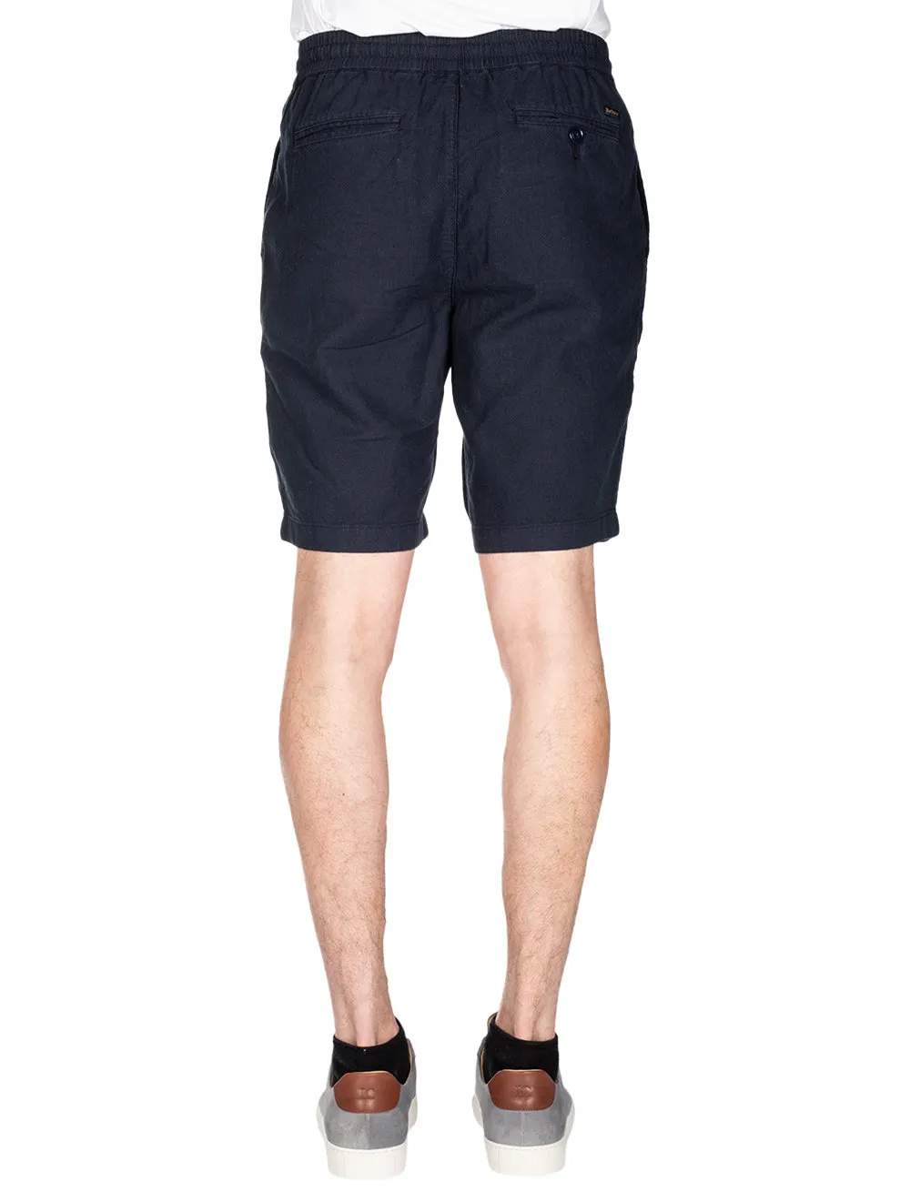 Linen Cotton Mix Short Navy