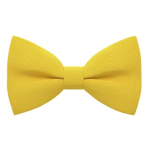 Linen Yellow Bow Tie