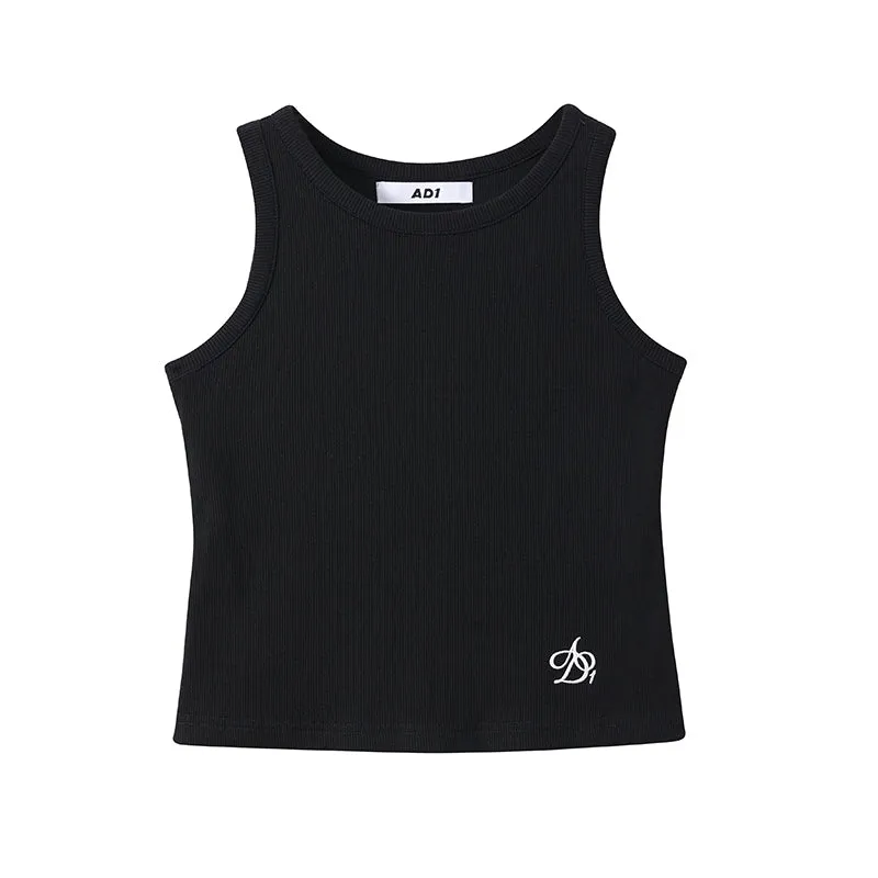 Logo Embroidery Slim Fit T-Shirts & Tank Tops