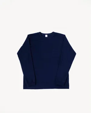 Long Sleeve Pocket T-Shirt - Indigo