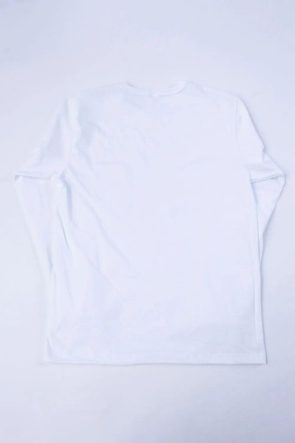 Long Sleeve Pocket T-Shirt - White