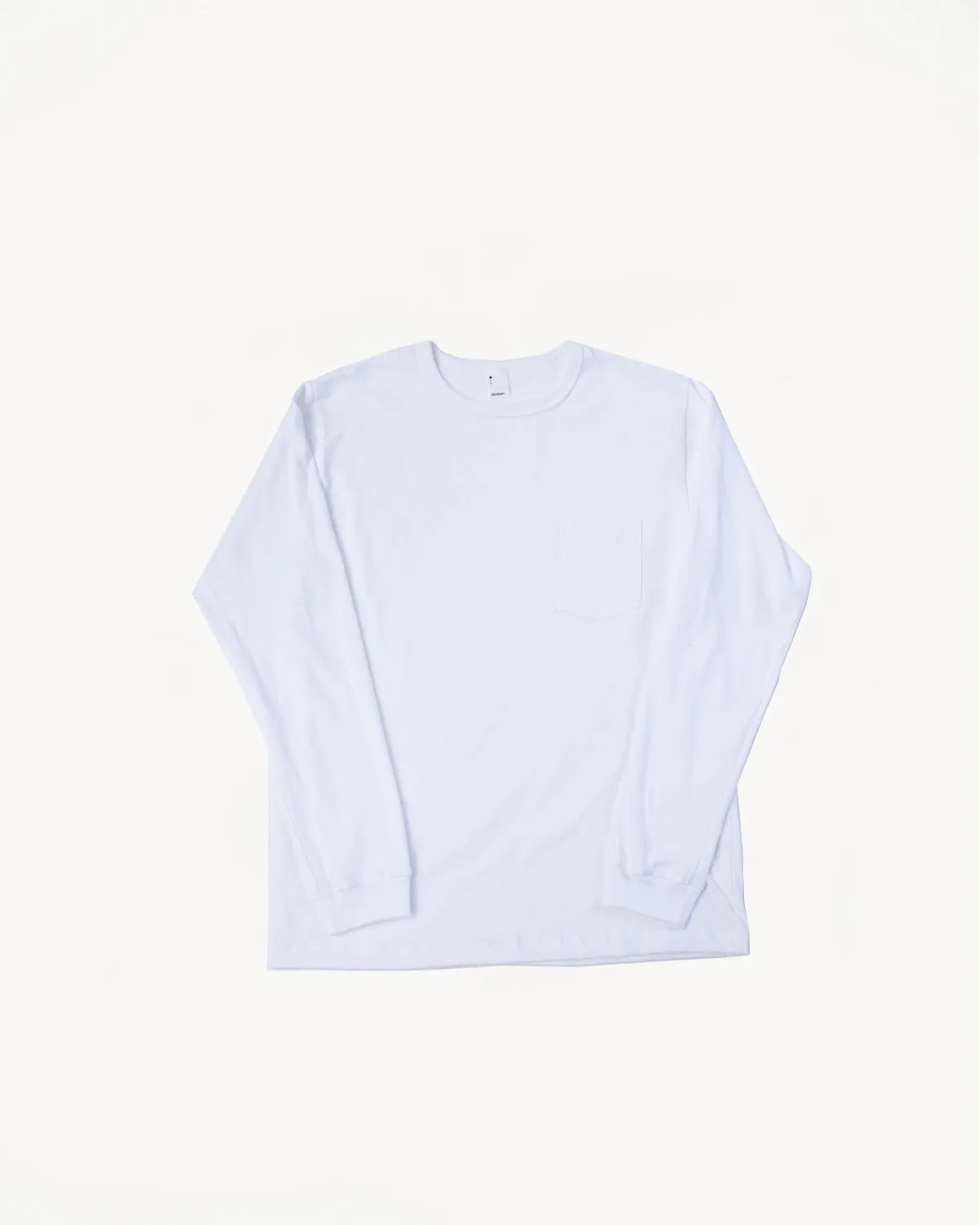 Long Sleeve Pocket T-Shirt - White