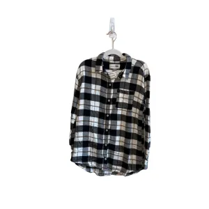 LS Collared Checkered Button Up