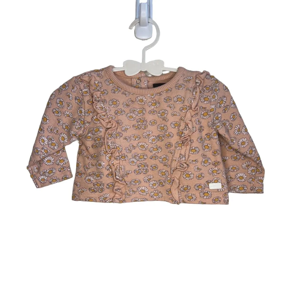 LS Knit Top w/Flowers