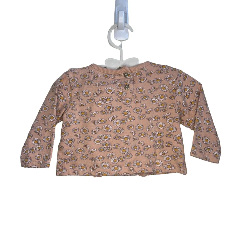 LS Knit Top w/Flowers