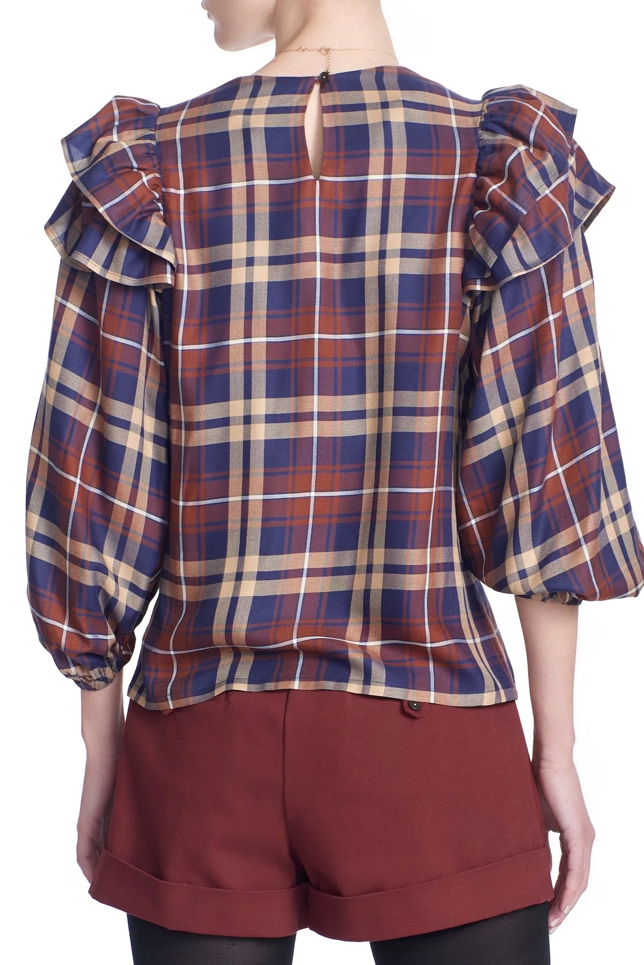 MACKENZIE TOP- Plaid