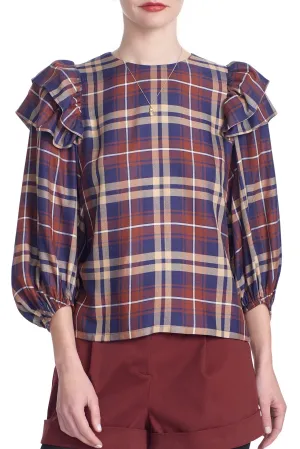 MACKENZIE TOP- Plaid