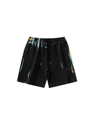 Men'S Tie-Dye Cropped Shorts