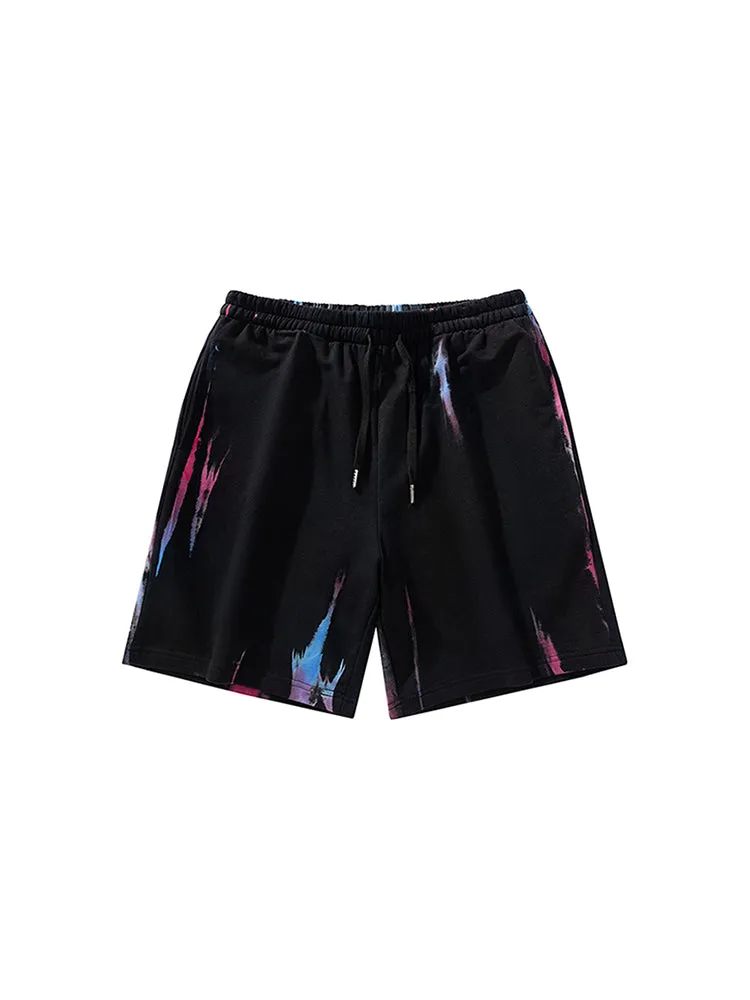 Men'S Tie-Dye Cropped Shorts