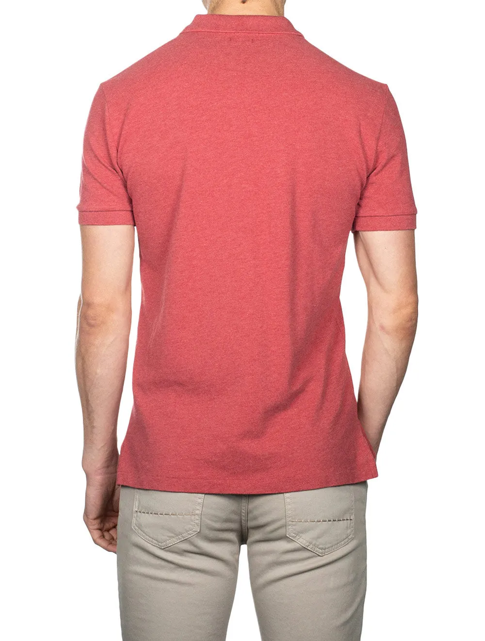 Mesh Polo Shirt Venetian Red