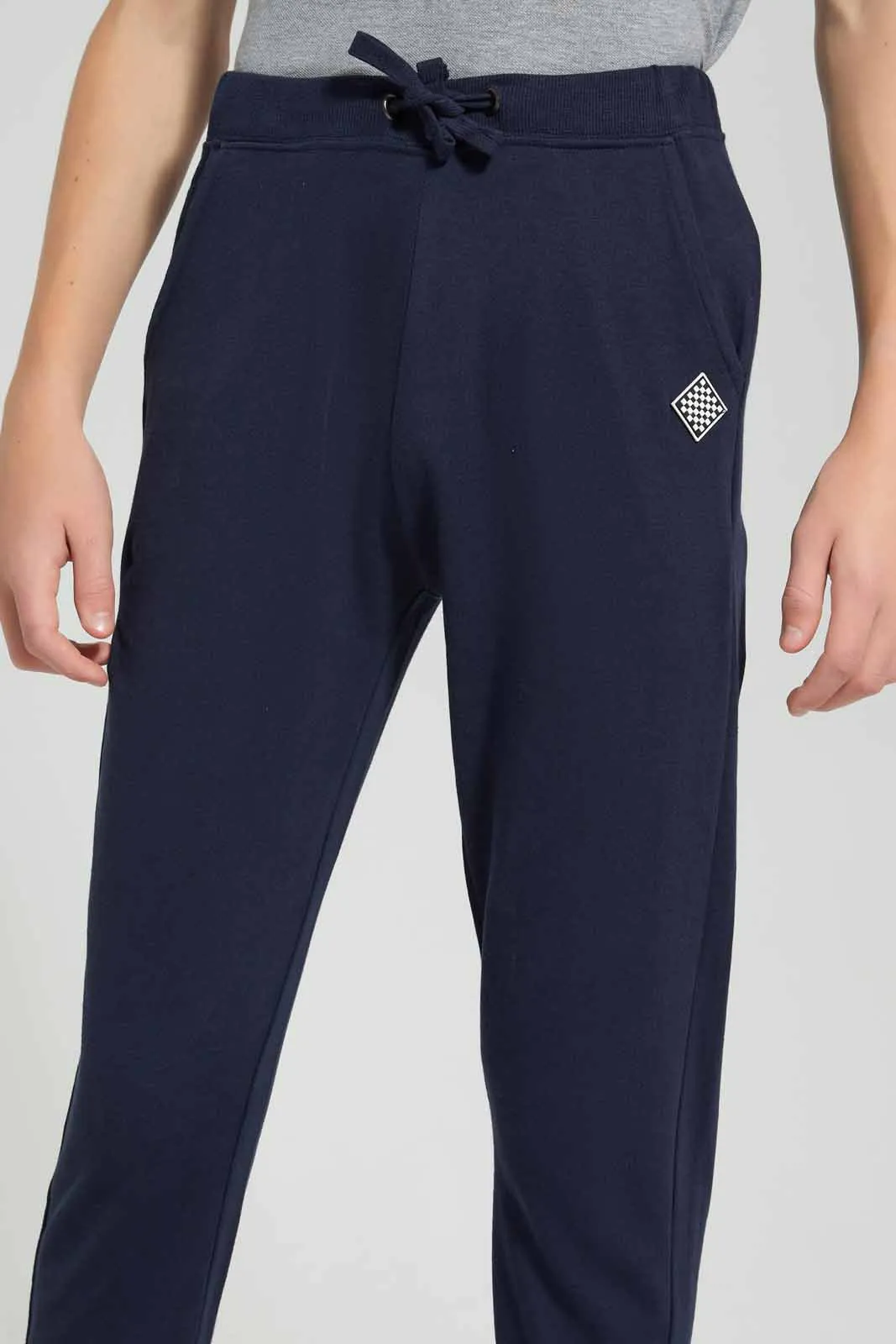 Navy Plain Active Pant