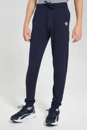 Navy Plain Active Pant