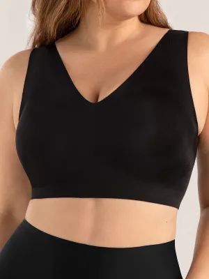 Offer: Truekind® 2-Pack Everyday Comfort V-Neck Bralette - 45 percent OFF