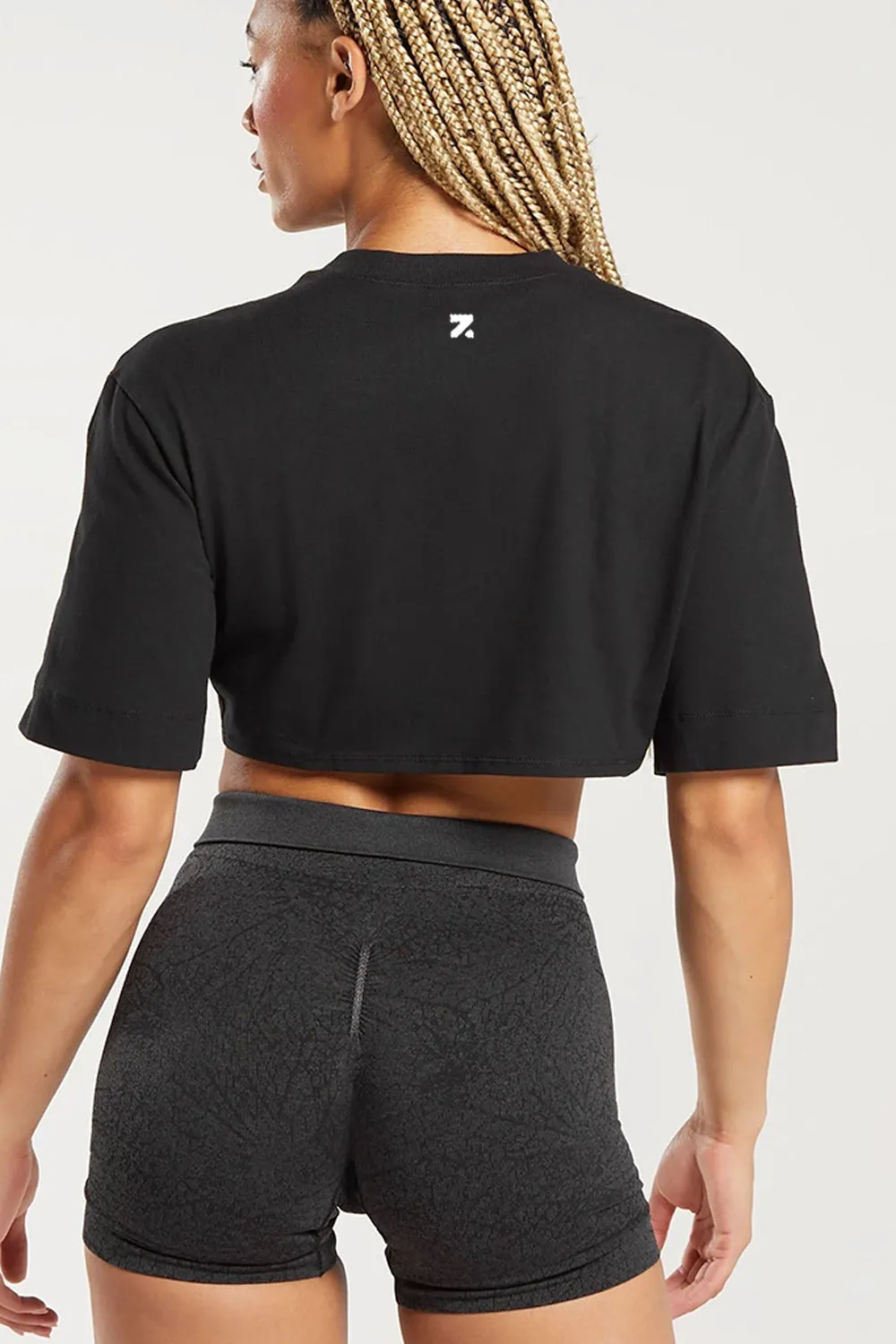 Olivia Black Crop Top