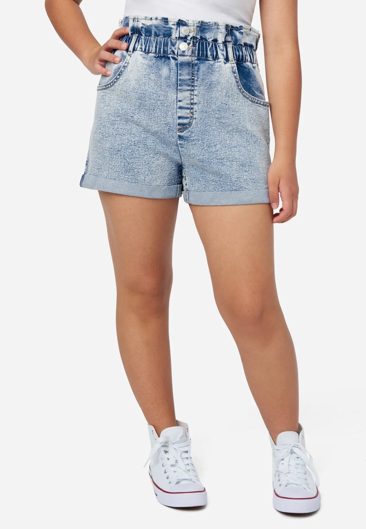 Paperbag Denim Short