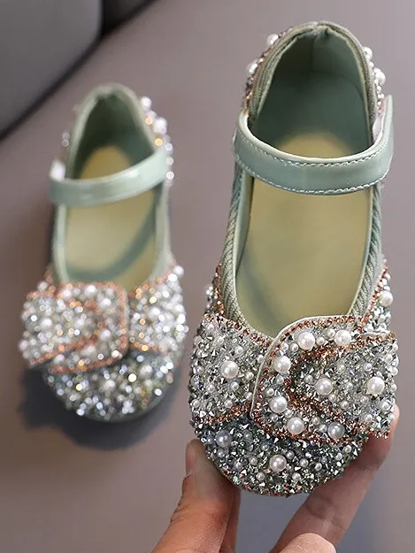 Pearls N' Rhinestones Ballerina Flats By Liv and Mia