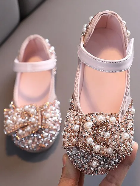 Pearls N' Rhinestones Ballerina Flats By Liv and Mia