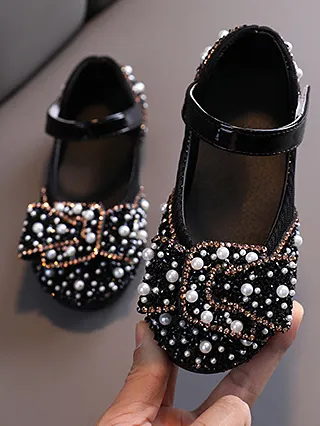 Pearls N' Rhinestones Ballerina Flats By Liv and Mia