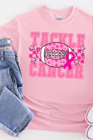 Pink Tackle Cancer Short Sleeve Relaxed Fit T-Shirt