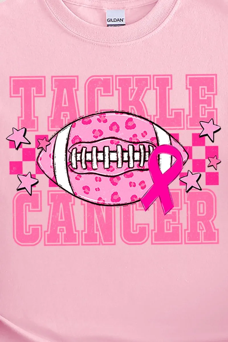 Pink Tackle Cancer Short Sleeve Relaxed Fit T-Shirt