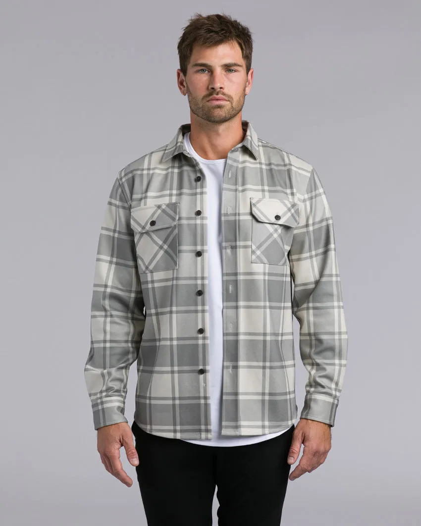 Plaid Coastal Overshirt (Size L)