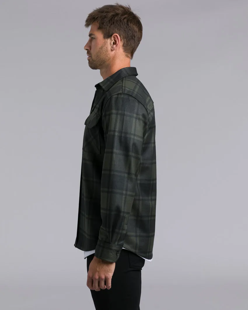 Plaid Coastal Overshirt (Size L)