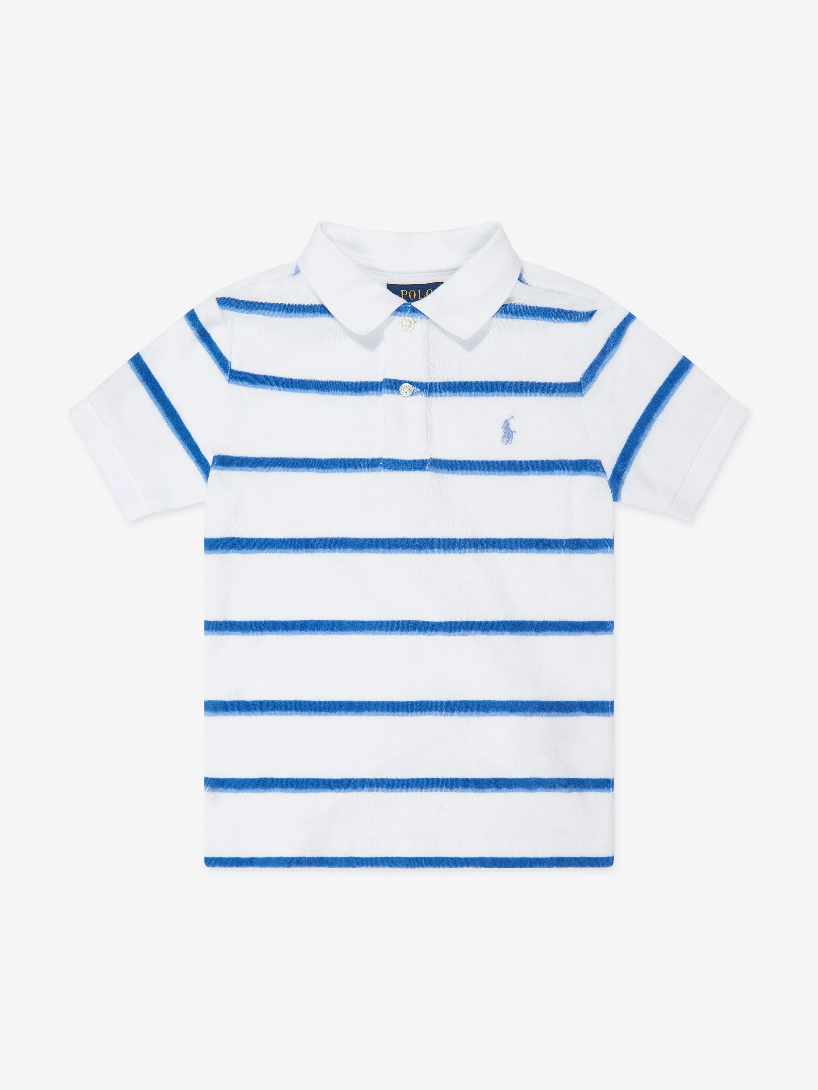 Ralph Lauren Boys Striped Short Set in Blue