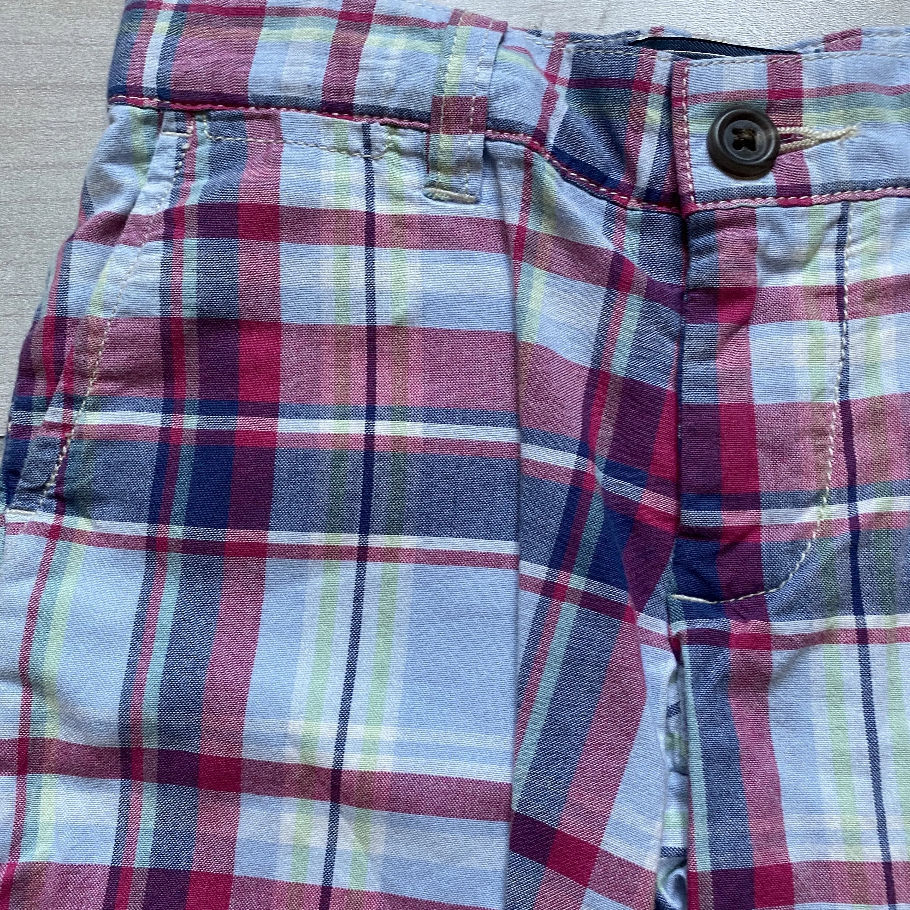 Ralph Lauren Pink Blue Plaid Shorts