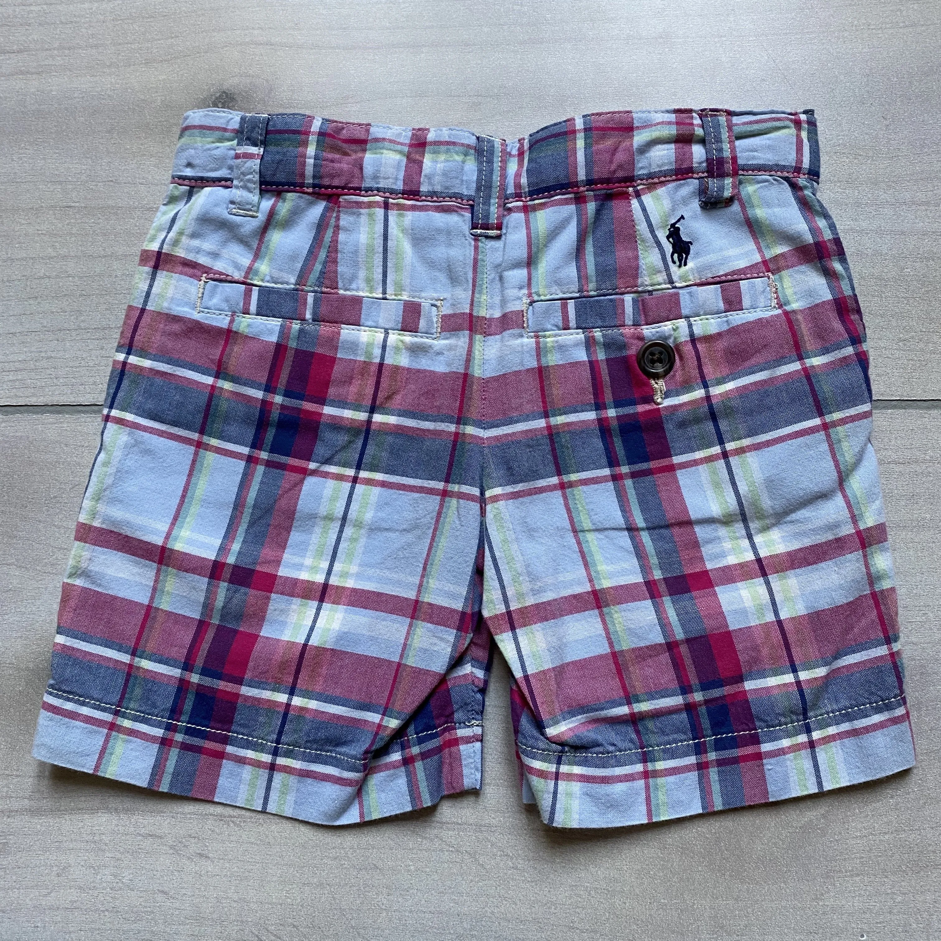 Ralph Lauren Pink Blue Plaid Shorts