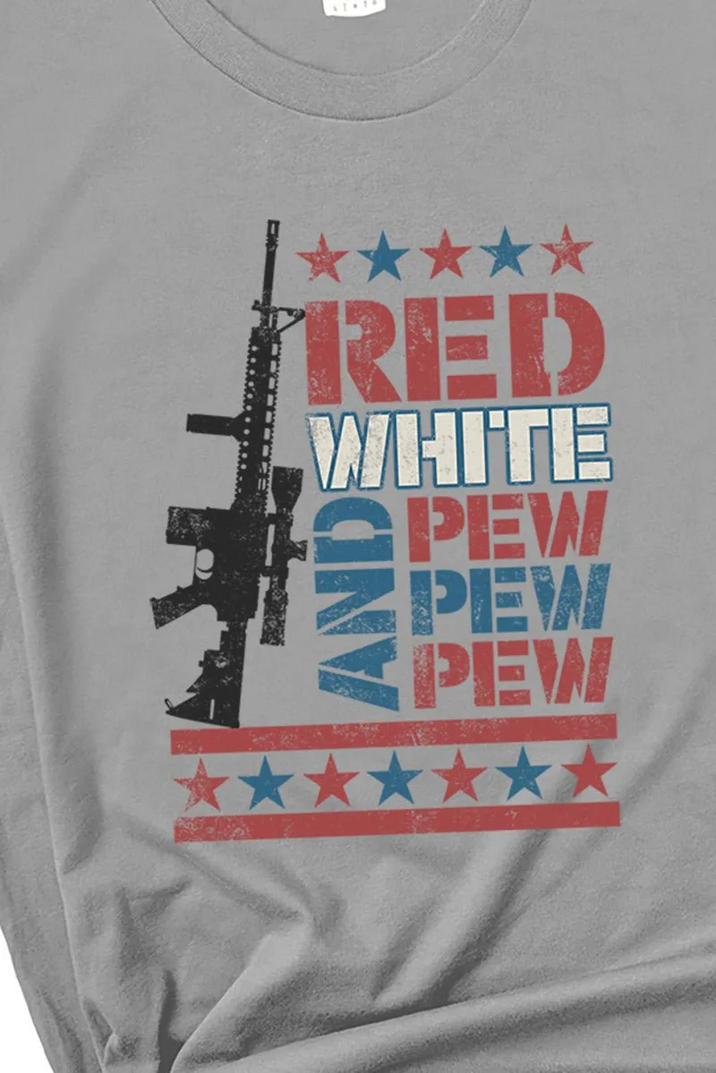 Red White & Pew Short Sleeve Relaxed Fit T-Shirt