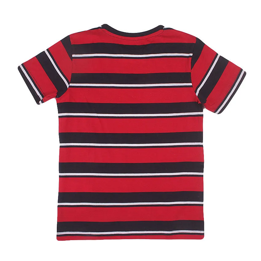 REDTAG Boy's Red T-Shirts