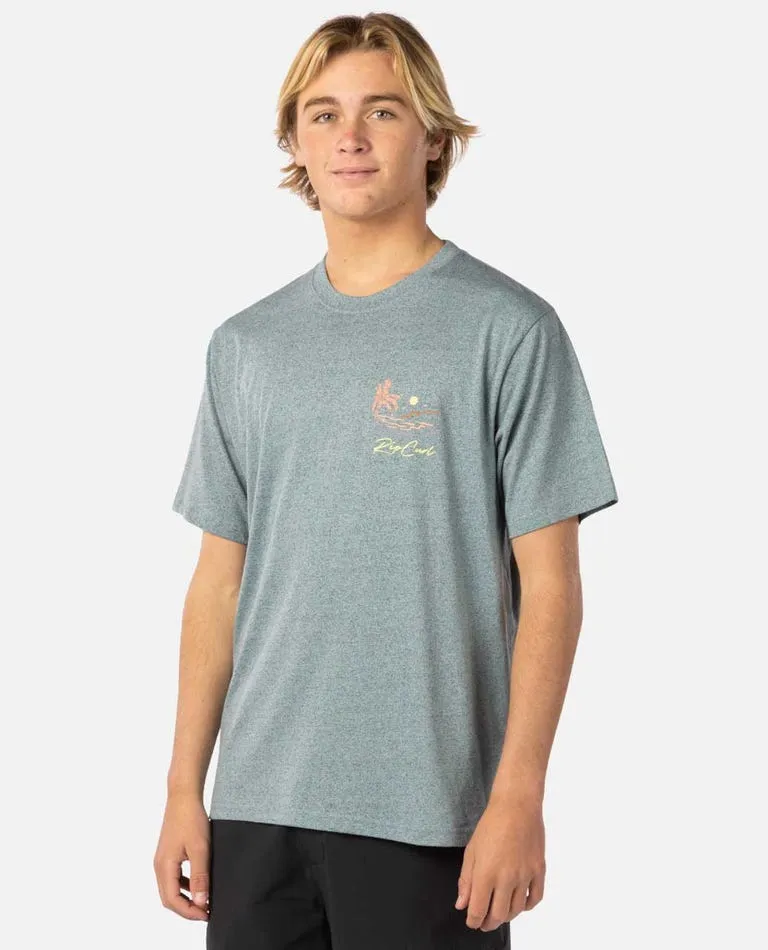 Rip Curl Coastal Tee-Mineral Blue