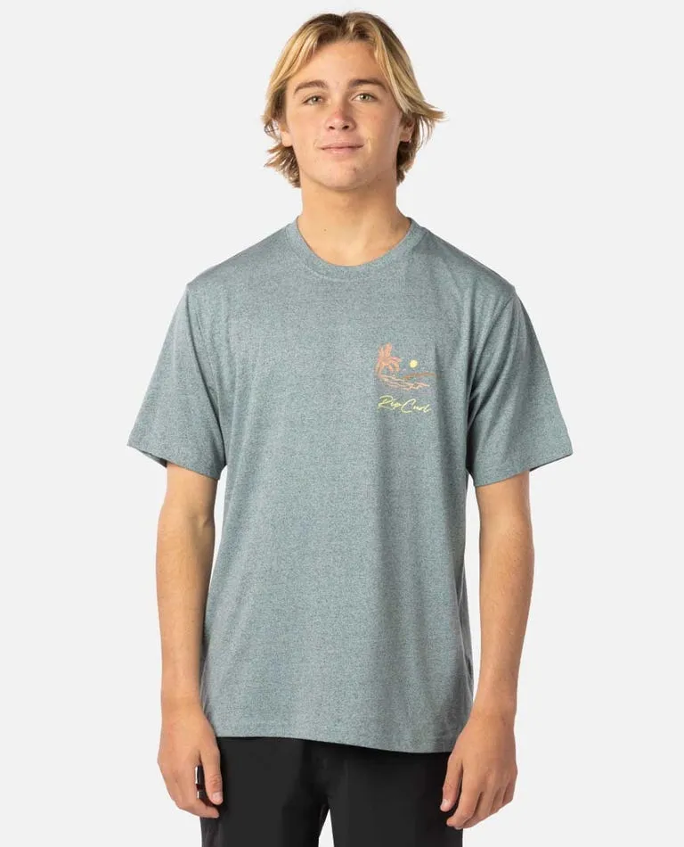 Rip Curl Coastal Tee-Mineral Blue