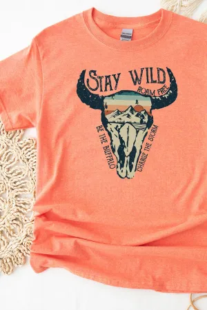 Stay Wild Roam Free Short Sleeve Relaxed Fit T-Shirt