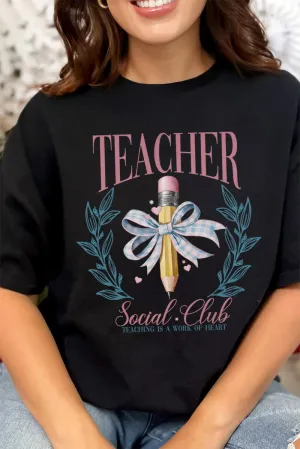 Teacher Social Club Short Sleeve Relaxed Fit T-Shirt