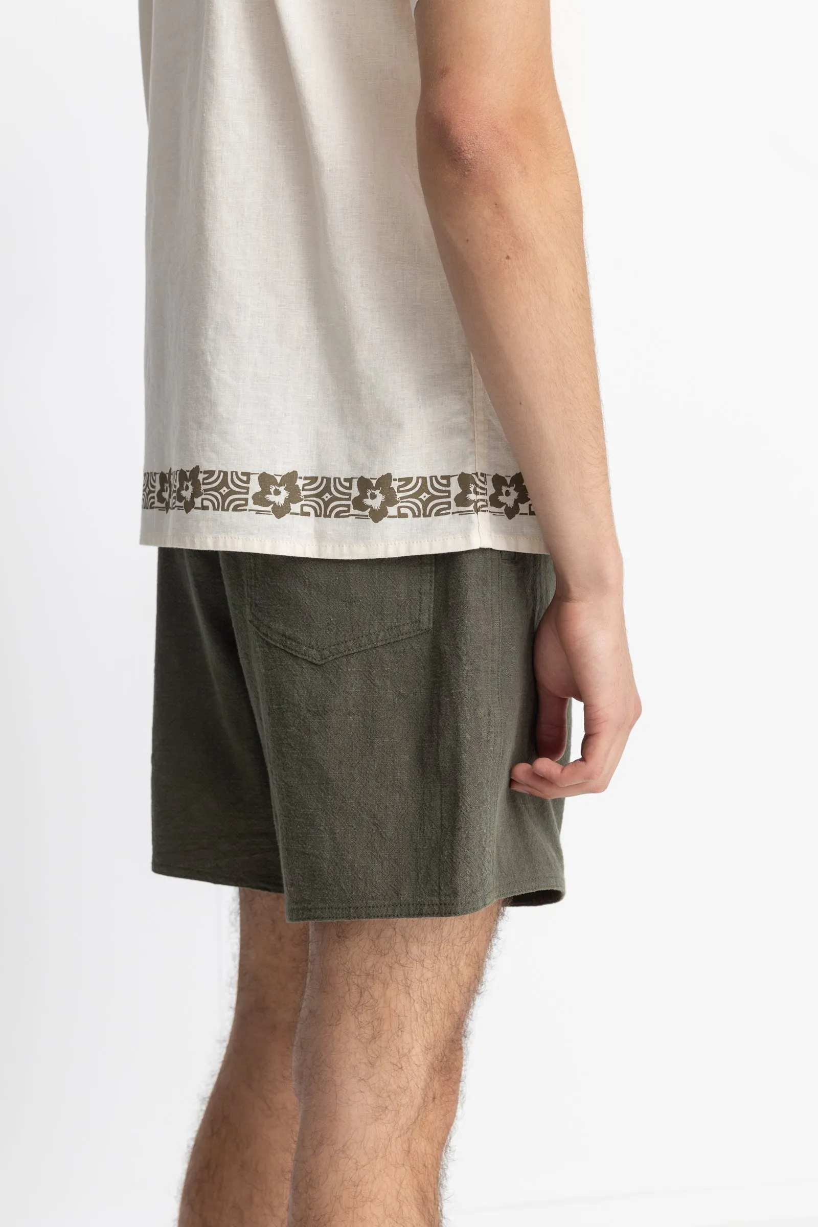 Textured Linen Jam Olive