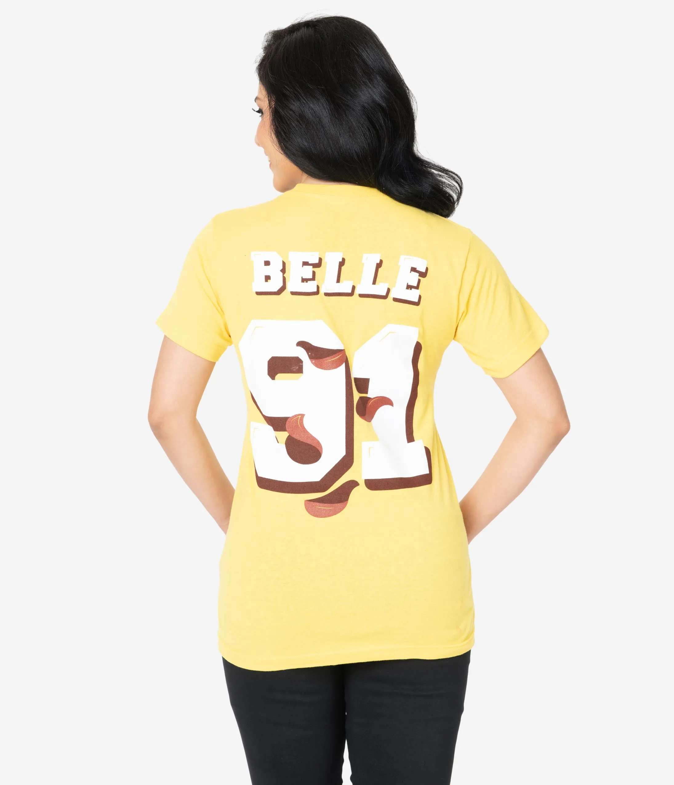 The Lost Bros Yellow Belle Beauties Unisex Jersey Tee