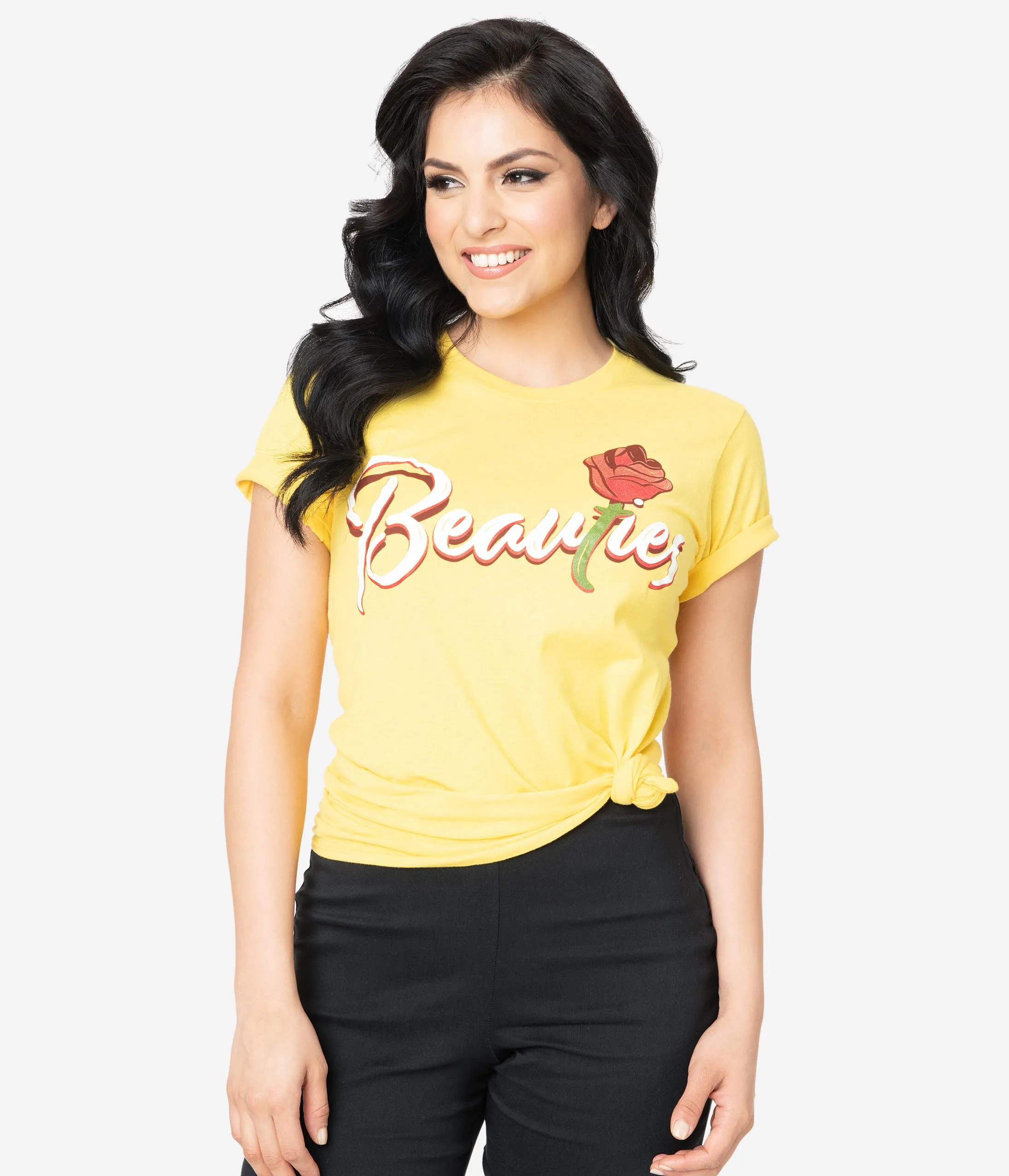 The Lost Bros Yellow Belle Beauties Unisex Jersey Tee