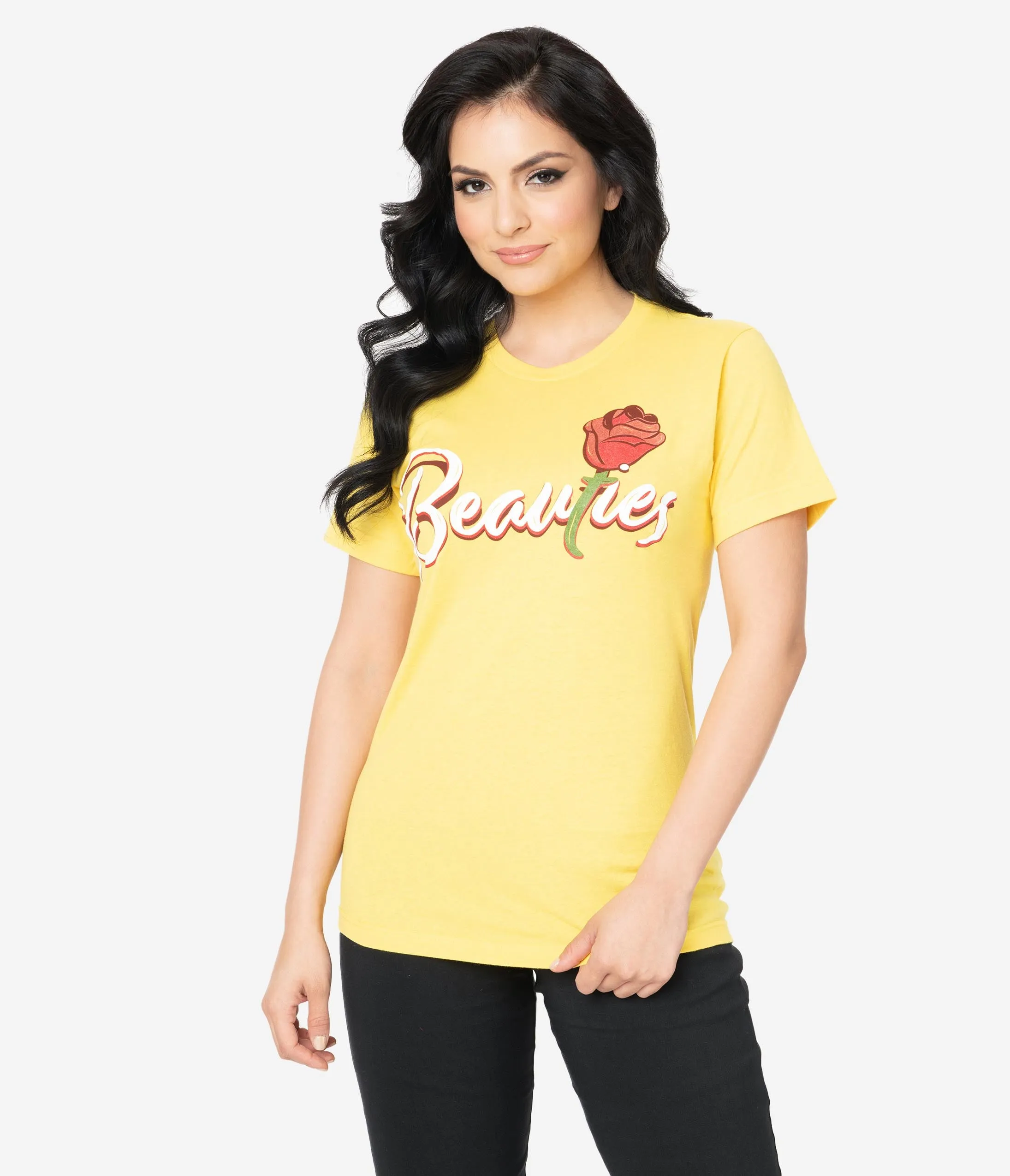 The Lost Bros Yellow Belle Beauties Unisex Jersey Tee