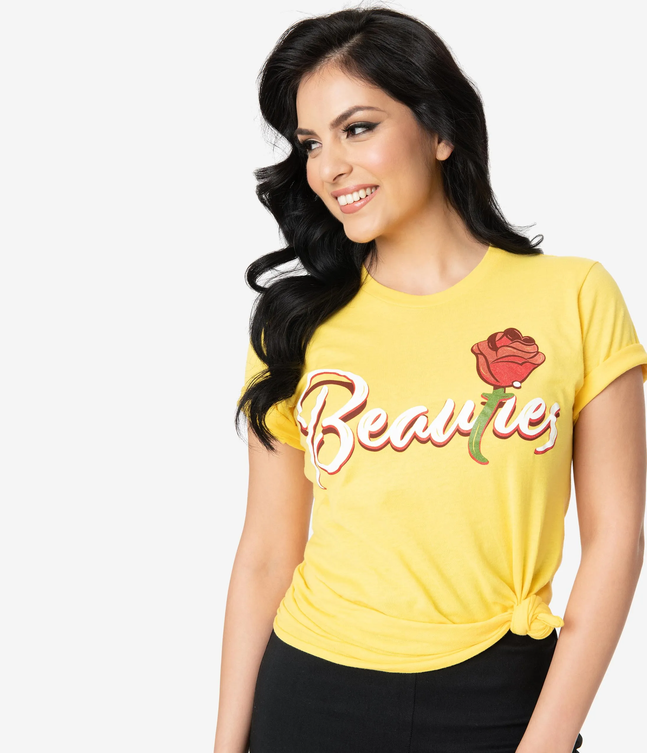 The Lost Bros Yellow Belle Beauties Unisex Jersey Tee