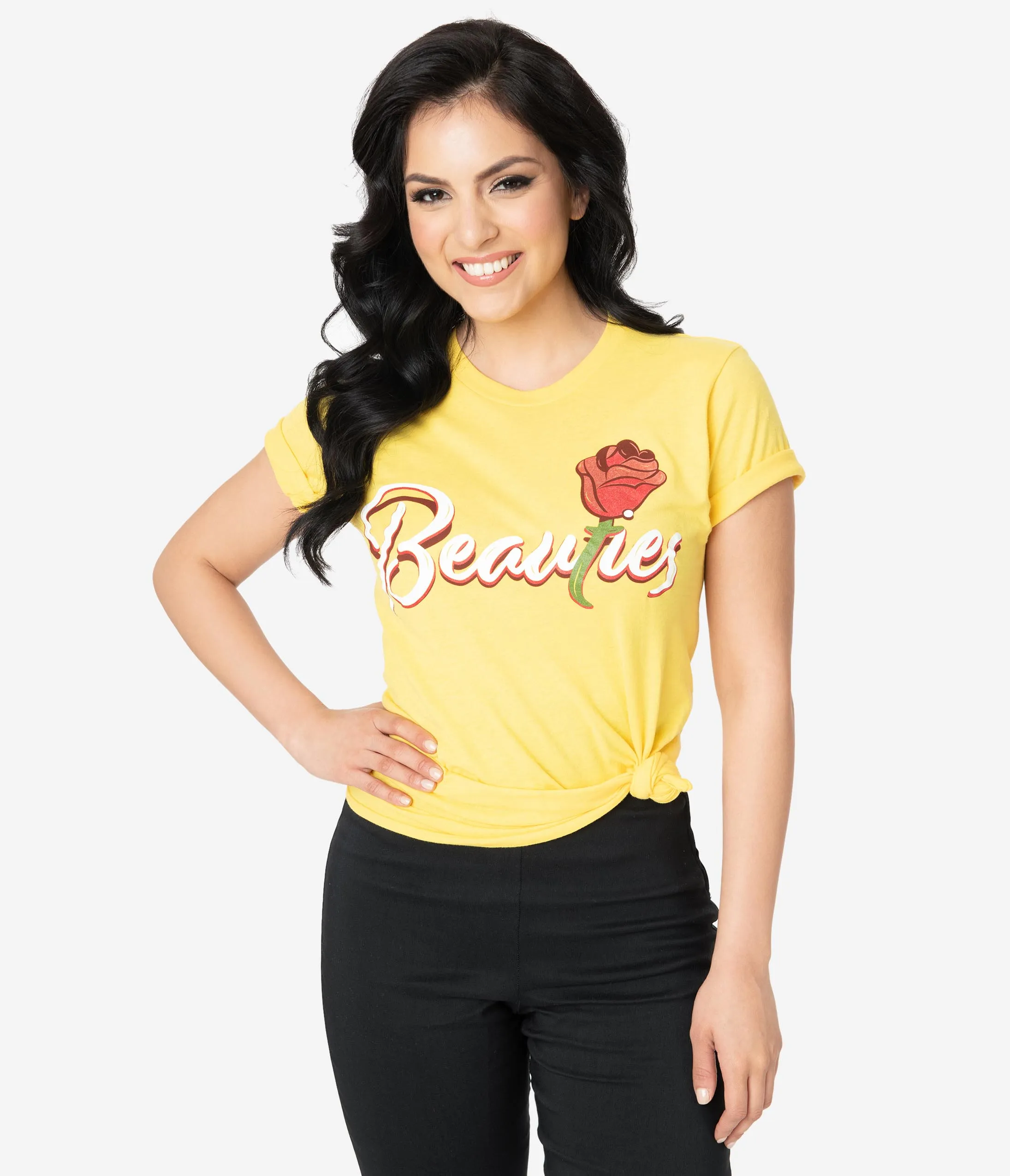 The Lost Bros Yellow Belle Beauties Unisex Jersey Tee