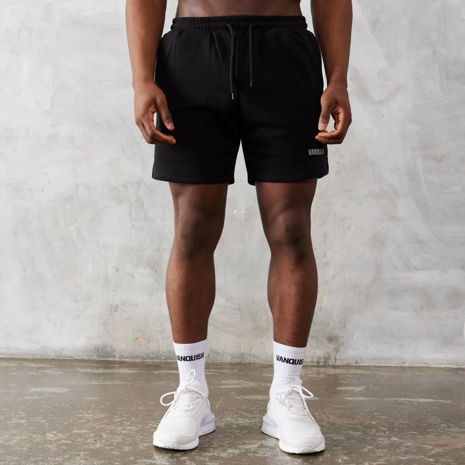 Vanquish Essential Black Regular Fit Shorts