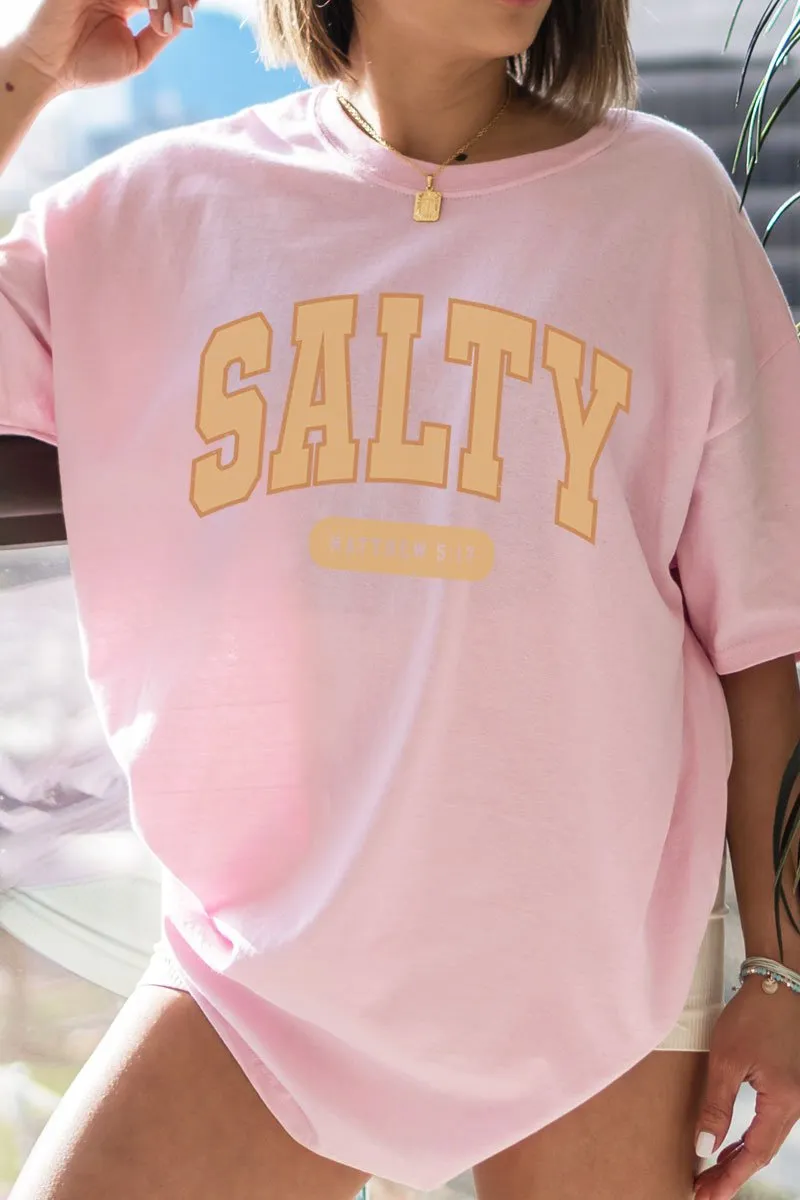 Vintage Varsity Salty Short Sleeve Relaxed Fit T-Shirt