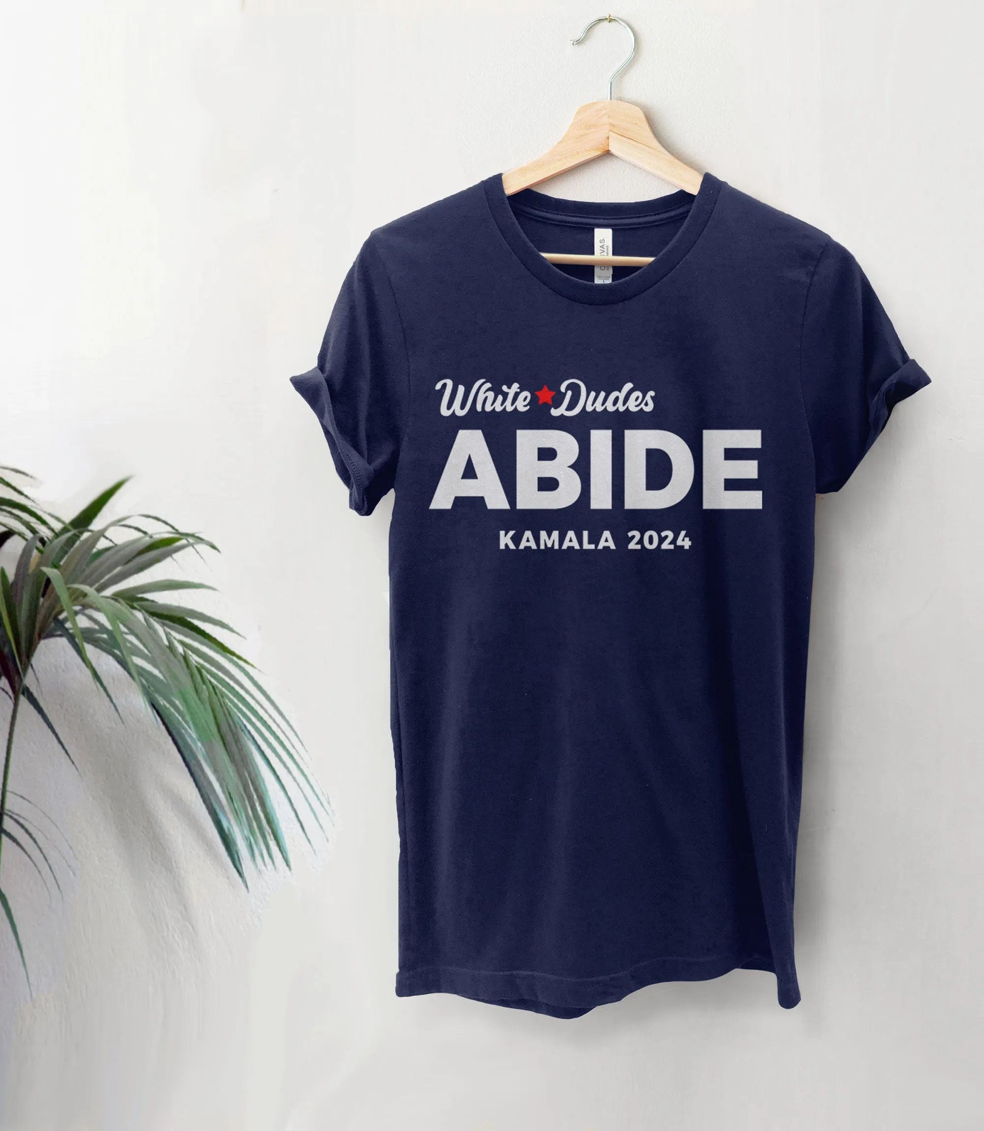 White Dudes Abide Kamala 2024 T-Shirt for Men